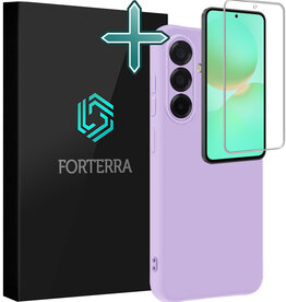 Forterra Forterra Samsung Galaxy A36 Hoesje Siliconen Met Screenprotector - Lila