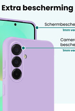 Forterra Forterra Samsung Galaxy A36 Hoesje Siliconen Met Screenprotector - Lila