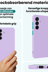 Forterra Forterra Samsung Galaxy A36 Hoesje Siliconen Met Screenprotector - Lila