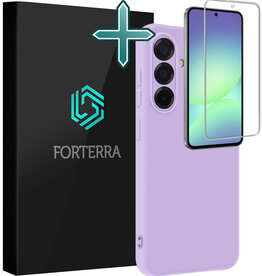 Forterra Forterra Samsung Galaxy A56 Hoesje Siliconen Met Screenprotector - Lila