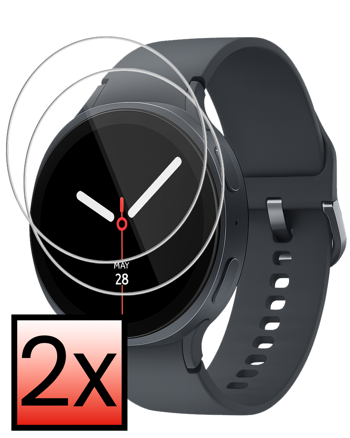 NoXx NoXx Samsung Galaxy Watch 8 (40 mm) Screenprotector - 2 PACK