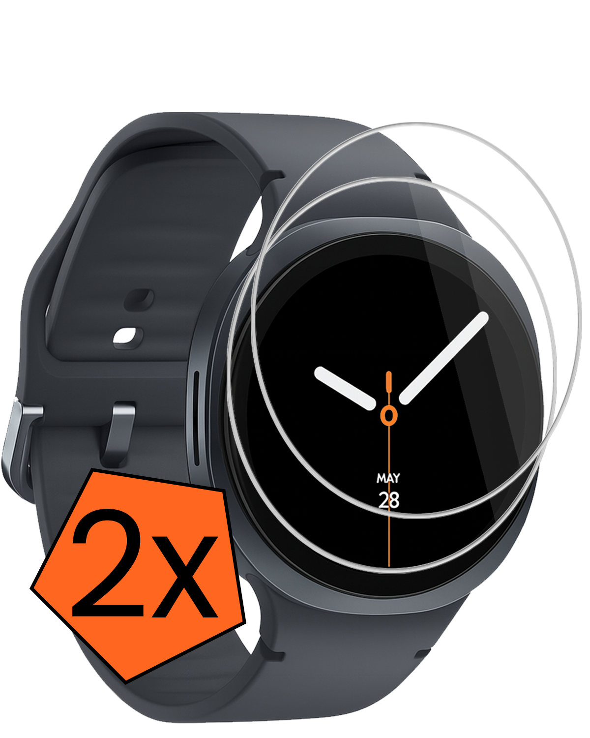 Nomfy Nomfy Samsung Galaxy Watch 8 (44 mm) Screenprotector - 2 PACK