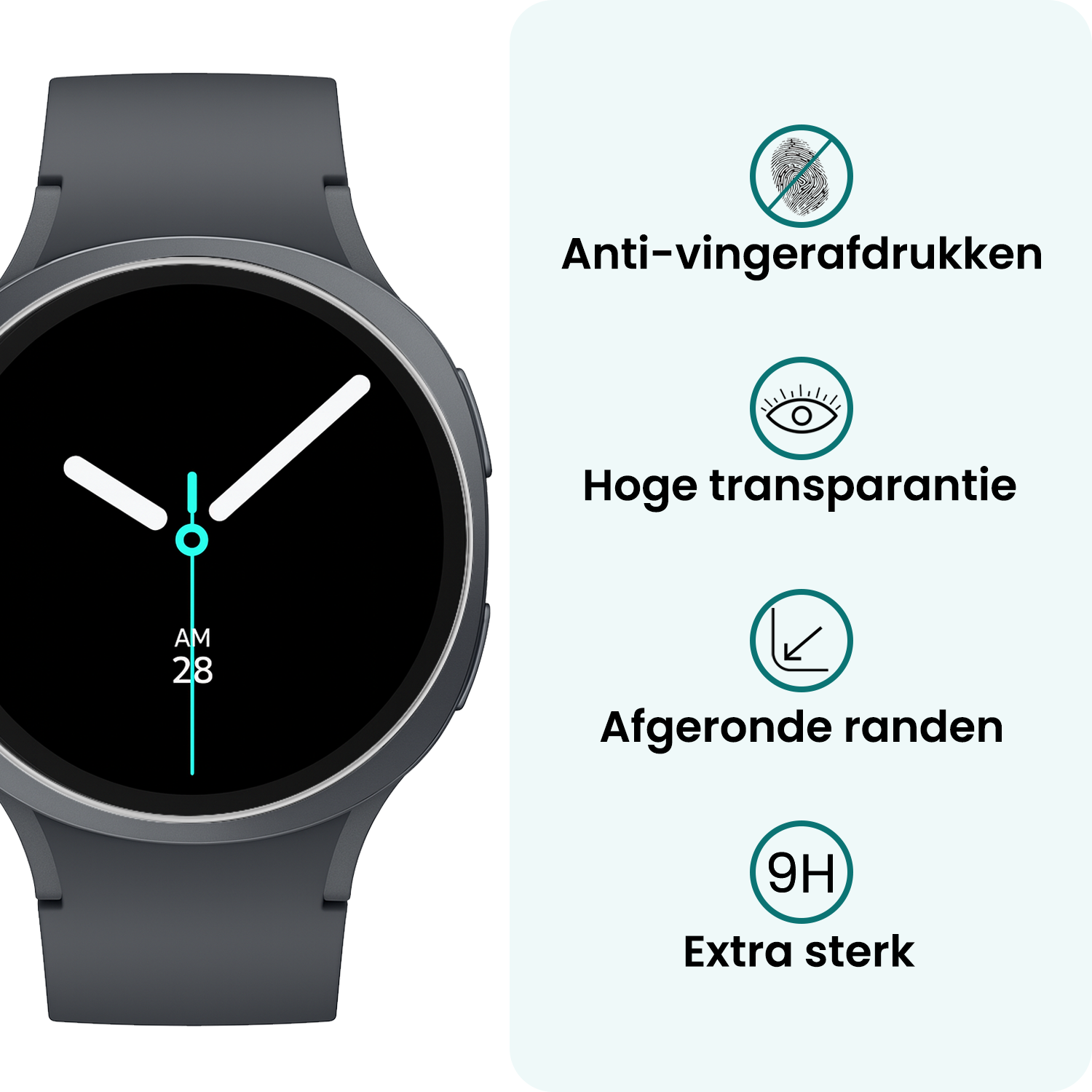 Forterra Forterra Samsung Galaxy Watch 8 (44 mm) Screenprotector - 2 PACK