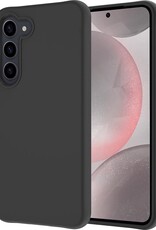 NoXx Hoes Geschikt voor Samsung S24 Plus Hoesje Cover Siliconen Back Case Hoes - Zwart