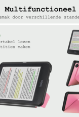 BASEY. BASEY. Kobo Clara Colour Hoesje Trifold - Roze