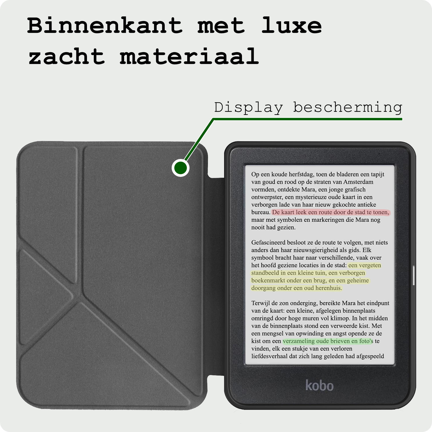BASEY. BASEY. Kobo Clara Colour Hoesje Trifold - Roze
