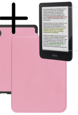 BASEY. BASEY. Kobo Clara Colour Hoesje Met Screenprotector - Roze