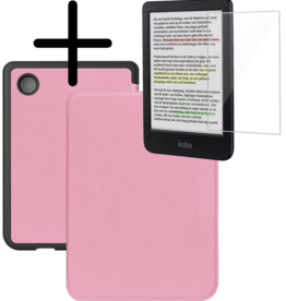 BASEY. BASEY. Kobo Clara Colour Hoesje Met Screenprotector - Roze