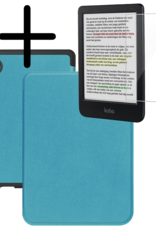 BASEY. BASEY. Kobo Clara Colour Hoesje Met Screenprotector - Turquoise