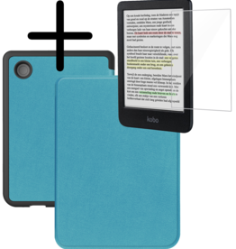 BASEY. BASEY. Kobo Clara Colour Hoesje Met Screenprotector - Turquoise