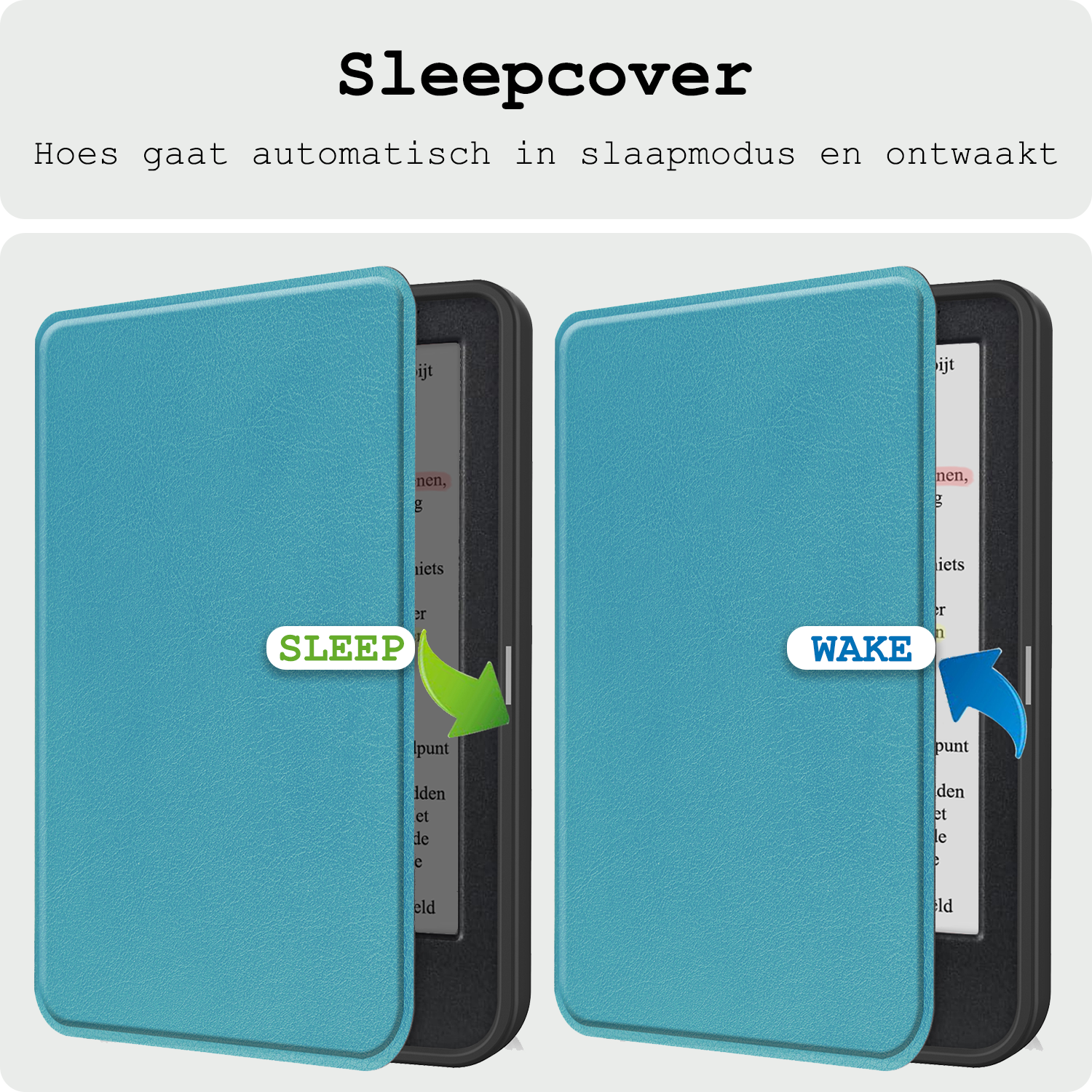 BASEY. BASEY. Kobo Clara Colour Hoesje Met Screenprotector - Turquoise
