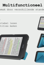 BASEY. BASEY. Kobo Clara Colour Hoesje Trifold Met Screenprotector - Turquoise