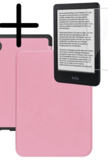 BASEY. BASEY. Kobo Clara BW Hoesje Met Screenprotector - Roze