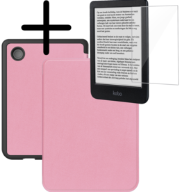 BASEY. BASEY. Kobo Clara BW Hoesje Met Screenprotector - Roze