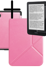 BASEY. BASEY. Kobo Clara BW Hoesje Trifold Met Screenprotector - Roze