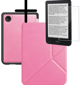 BASEY. BASEY. Kobo Clara BW Hoesje Trifold Met Screenprotector - Roze