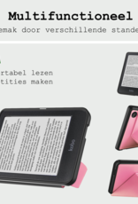 BASEY. BASEY. Kobo Clara BW Hoesje Trifold Met Screenprotector - Roze