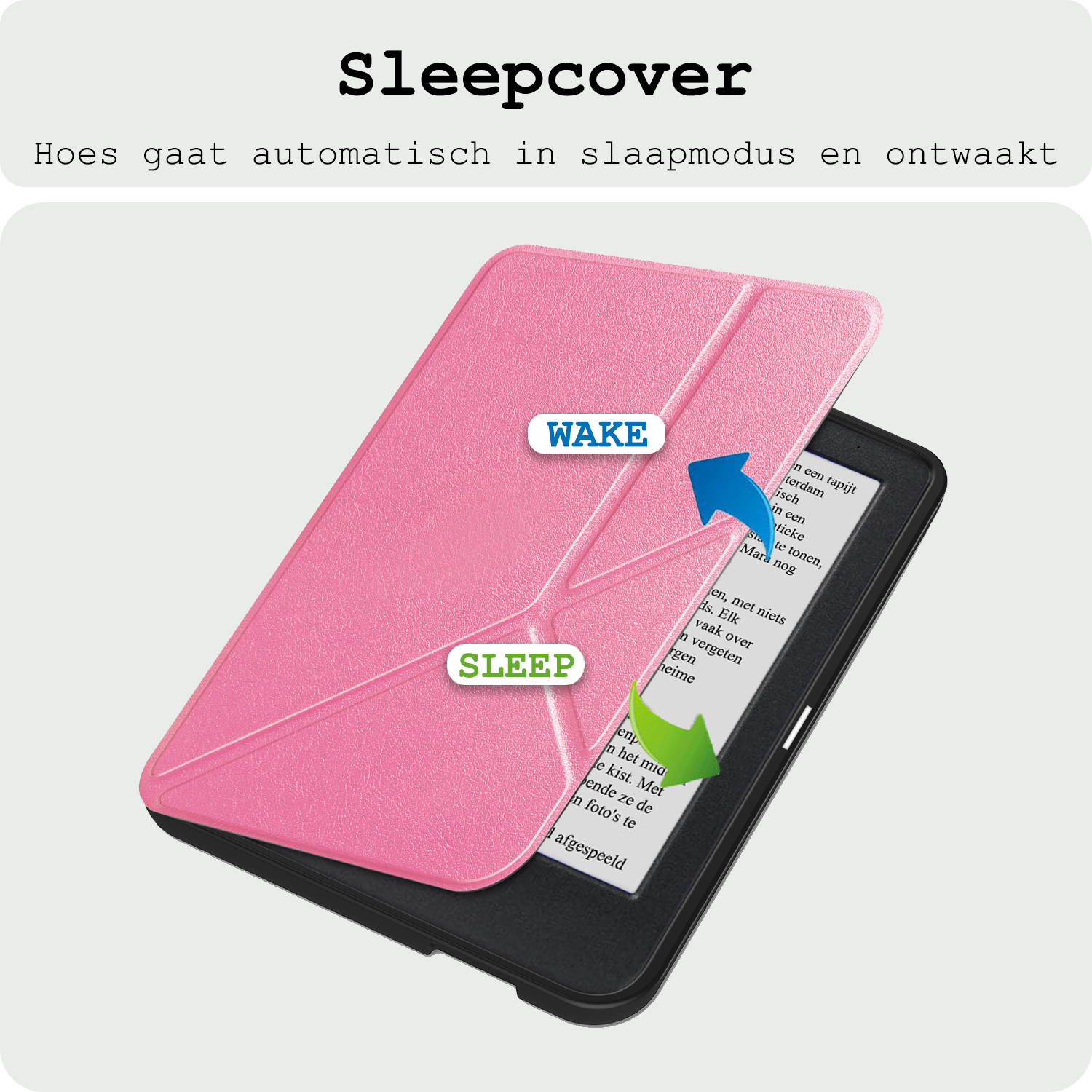 BASEY. BASEY. Kobo Clara BW Hoesje Trifold Met Screenprotector - Roze