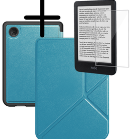 BASEY. BASEY. Kobo Clara BW Hoesje Trifold Met Screenprotector - Turquoise