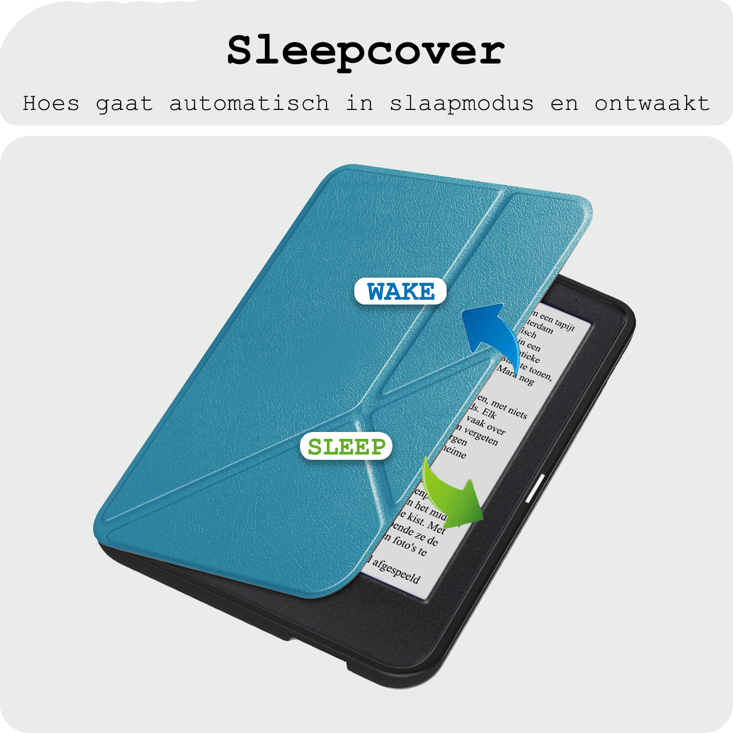 BASEY. BASEY. Kobo Clara BW Hoesje Trifold Met Screenprotector - Turquoise