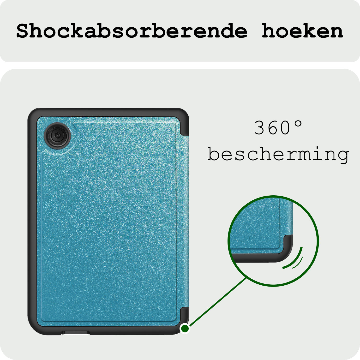 BASEY. BASEY. Kobo Clara BW Hoesje Trifold Met Screenprotector - Turquoise