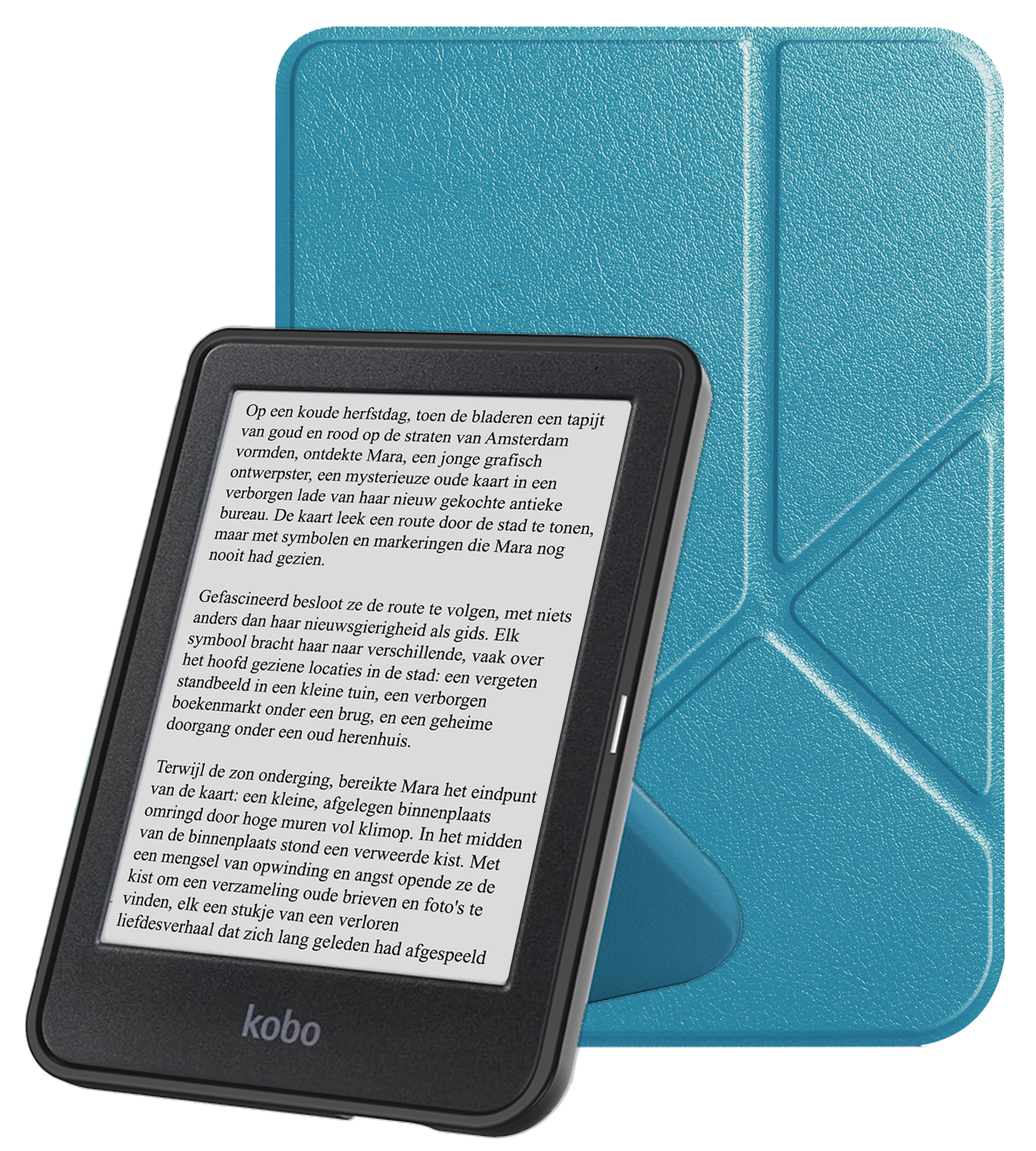NoXx NoXx Kobo Clara Colour Hoesje Trifold - Turquoise