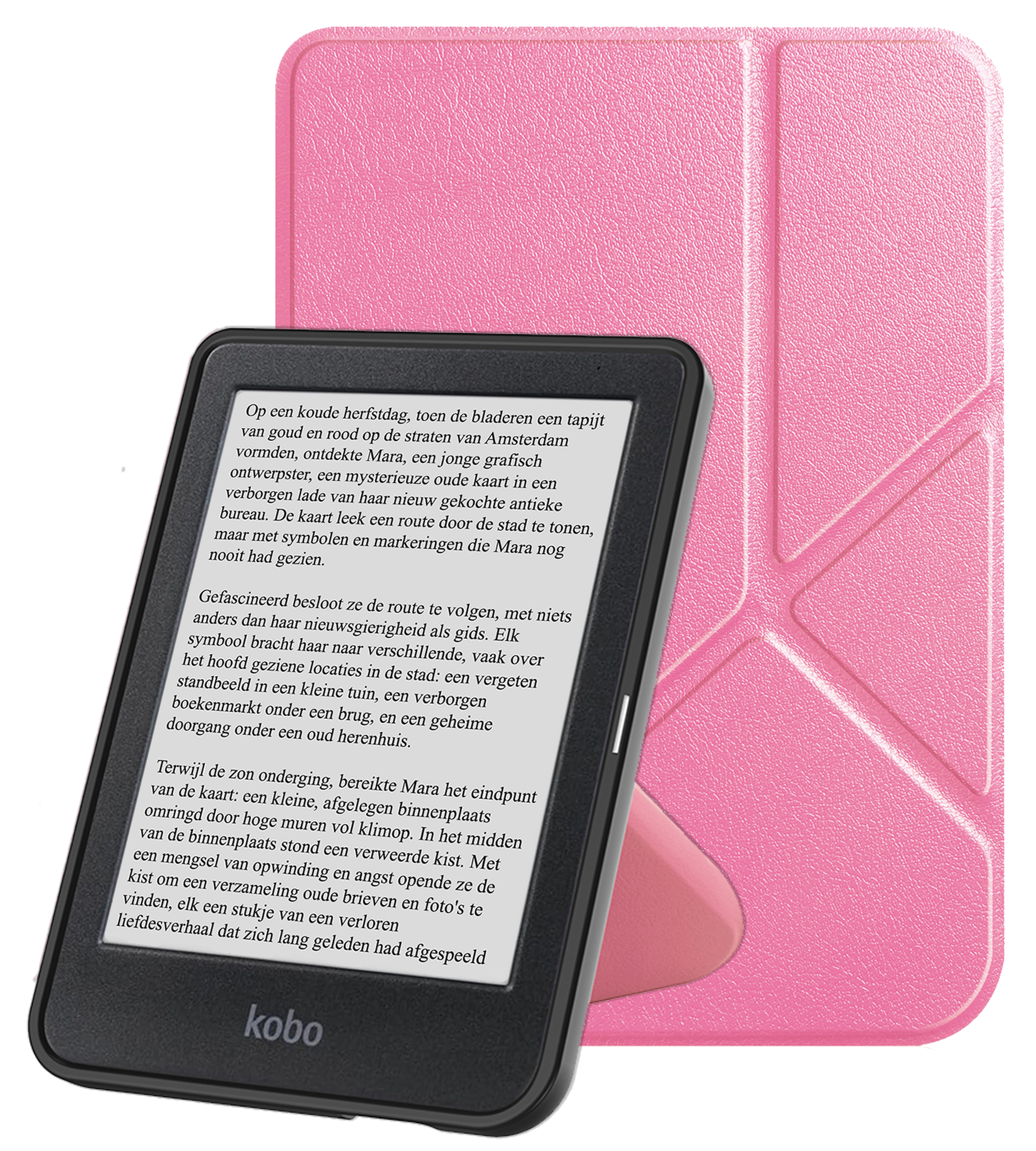 NoXx NoXx Kobo Clara BW Hoesje Trifold - Roze