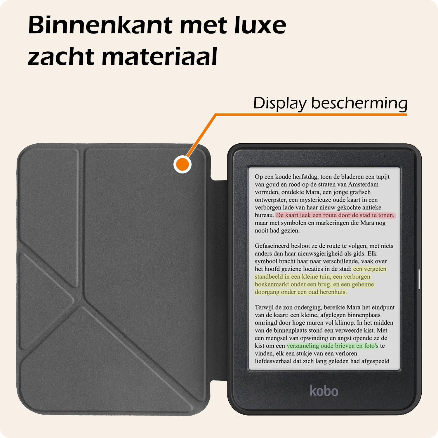 Nomfy Nomfy Kobo Clara Colour Hoesje Trifold - Roze