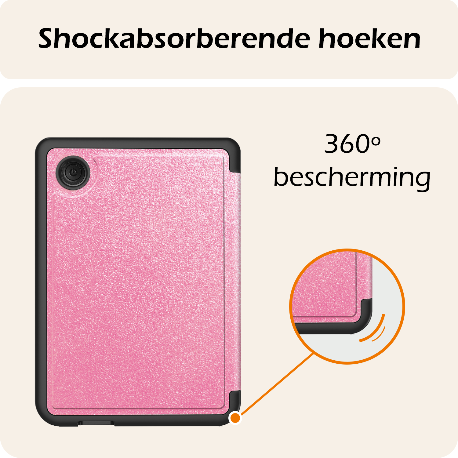 Nomfy Nomfy Kobo Clara Colour Hoesje Trifold - Roze
