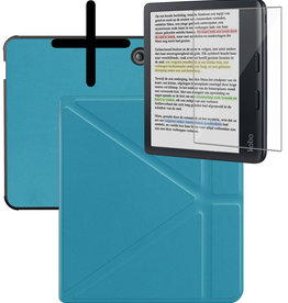 BASEY. BASEY. Kobo Libra Colour Hoesje Met Screenprotector - Turquoise