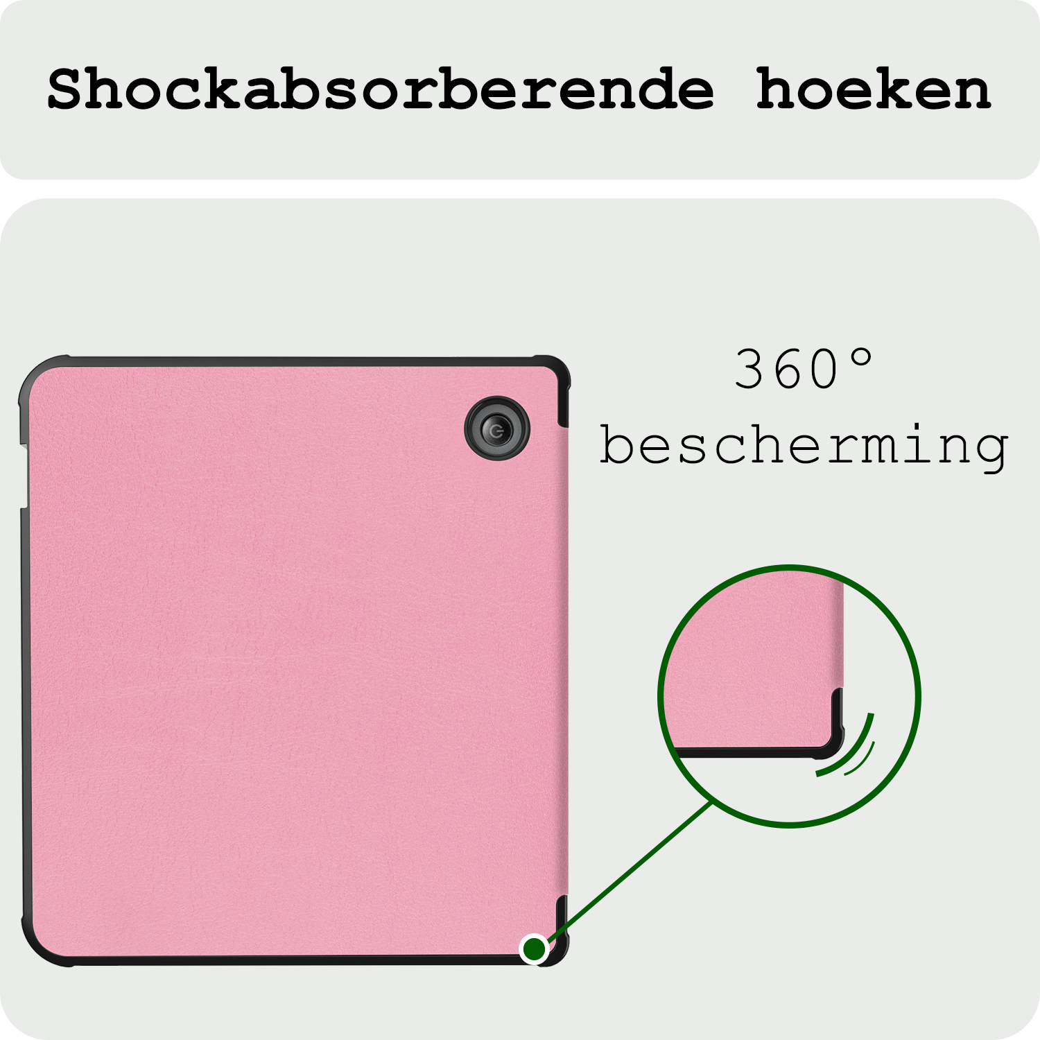 BASEY. BASEY. Kobo Libra Colour Hoesje Met Screenprotector - Roze