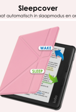 NoXx NoXx Kobo Libra Colour Hoesje Met Screenprotector - Roze