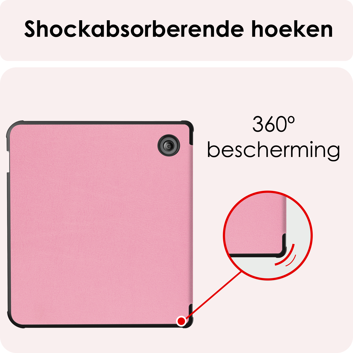 NoXx NoXx Kobo Libra Colour Hoesje Met Screenprotector - Roze