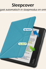 Nomfy Nomfy Kobo Libra Colour Hoesje Met Screenprotector - Turquoise