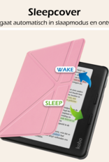 Nomfy Nomfy Kobo Libra Colour Hoesje Met Screenprotector - Roze