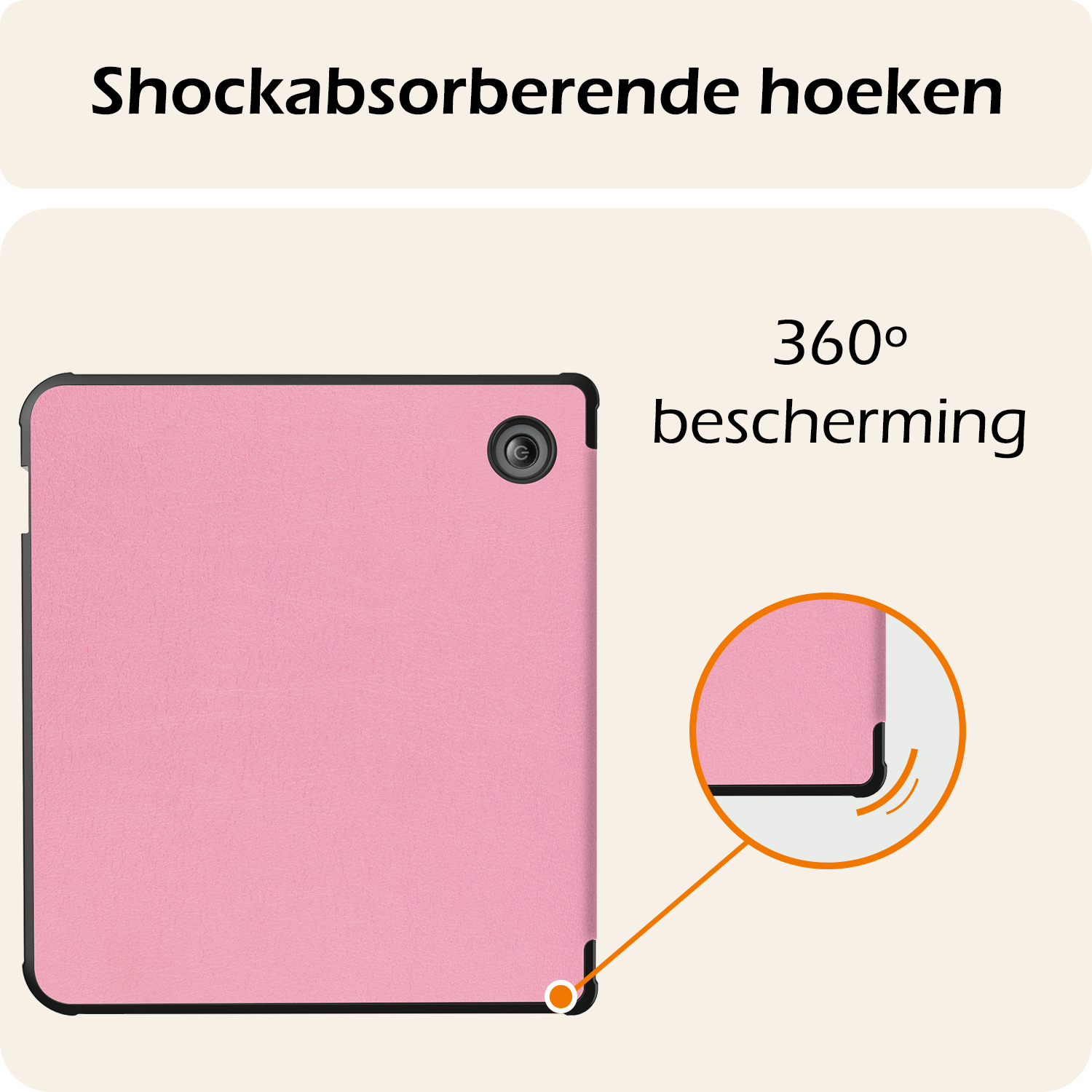 Nomfy Nomfy Kobo Libra Colour Hoesje Met Screenprotector - Roze