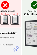 Nomfy Nomfy Kobo Libra Colour Hoesje Met Screenprotector - Roze