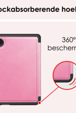 NoXx NoXx Kobo Clara Colour Hoesje Trifold Met Screenprotector - Roze