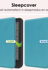 NoXx NoXx Kobo Clara BW Hoesje Met Screenprotector - Turquoise