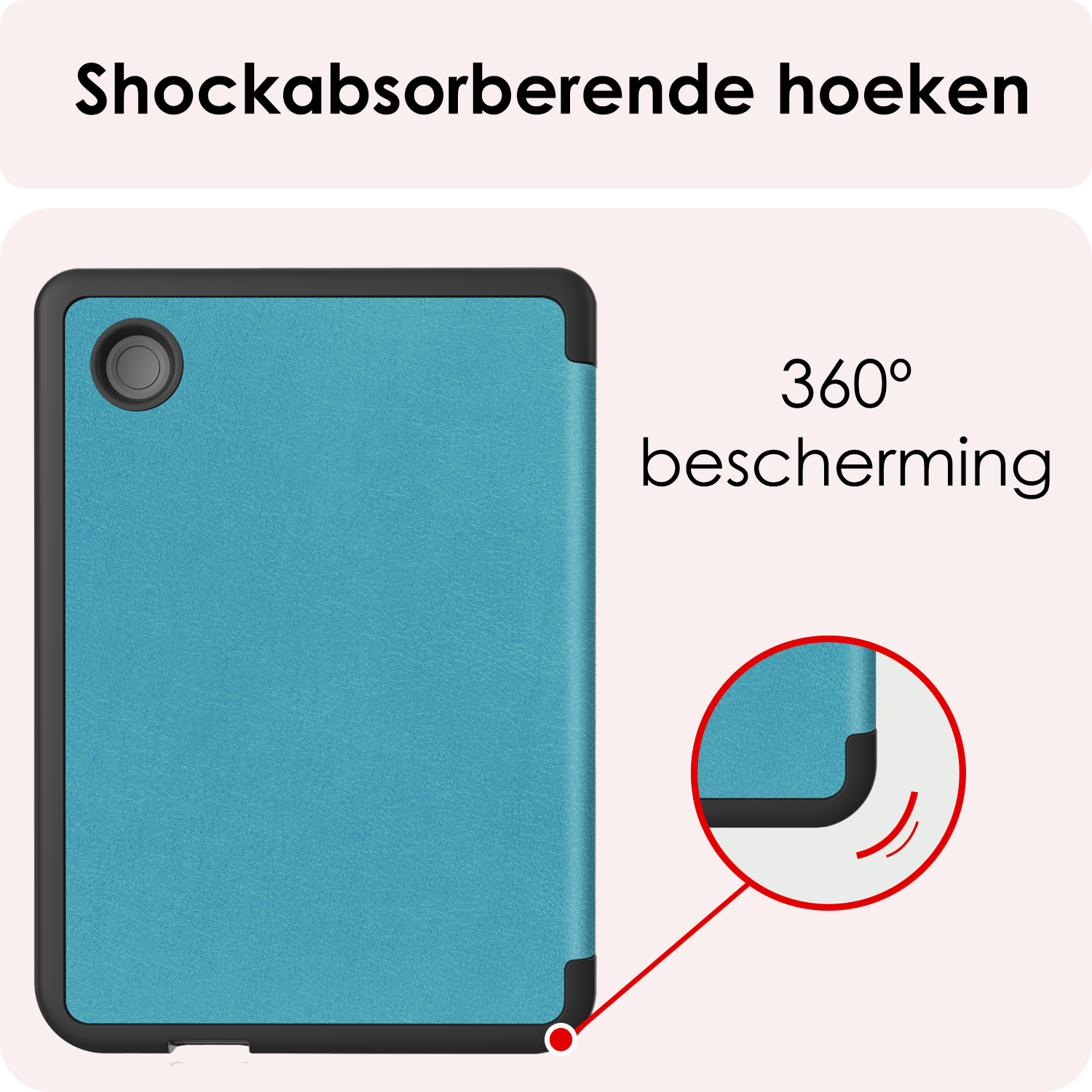 NoXx NoXx Kobo Clara BW Hoesje Met Screenprotector - Turquoise