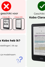 Nomfy Nomfy Kobo Clara Colour Hoesje Met Screenprotector - Roze