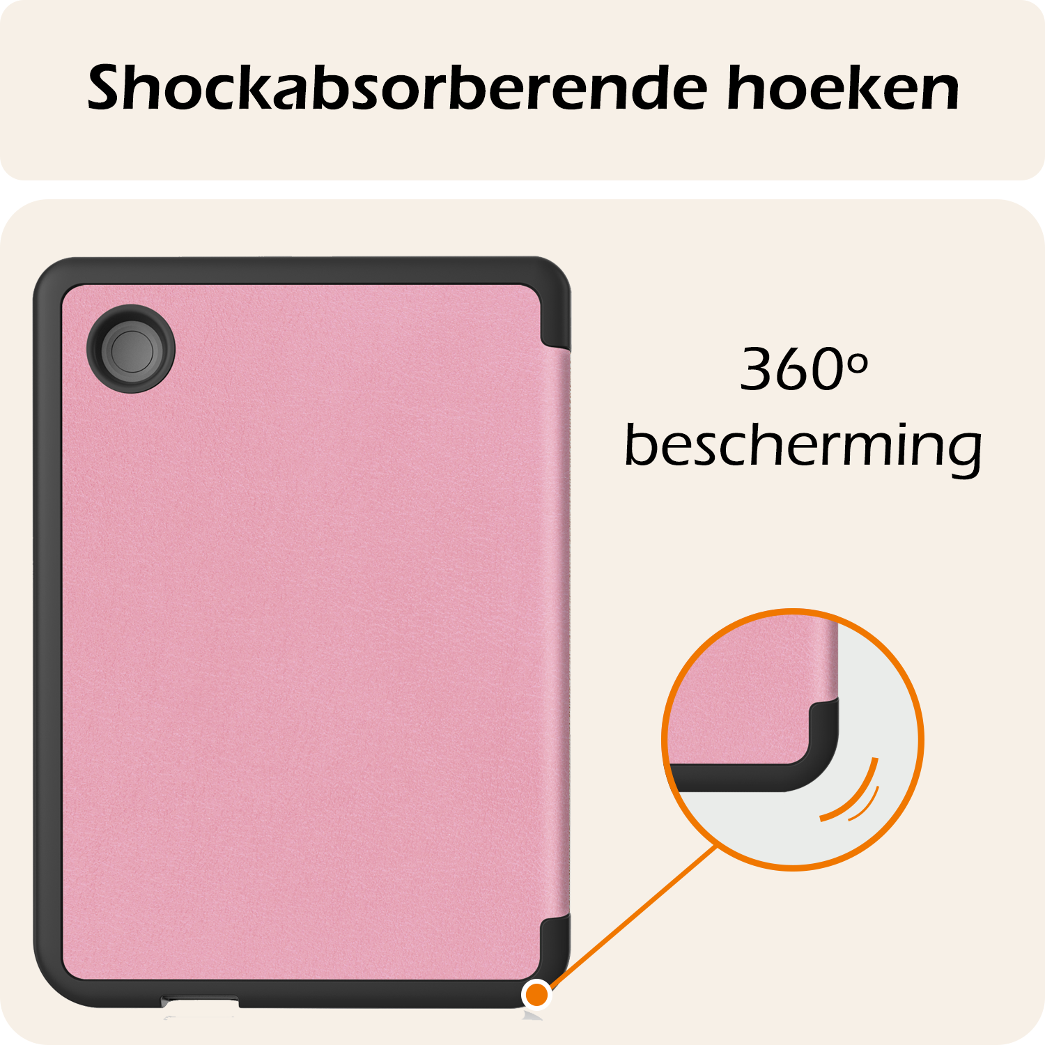 Nomfy Nomfy Kobo Clara Colour Hoesje Met Screenprotector - Roze