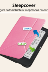 Nomfy Nomfy Kobo Clara BW Hoesje Trifold Met Screenprotector - Roze