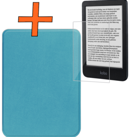 Nomfy Nomfy Kobo Clara BW Hoesje Met Screenprotector - Turquoise