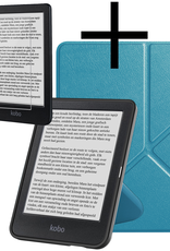 NoXx NoXx Kobo Clara BW Hoesje Trifold Met Screenprotector - Turquoise