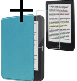 NoXx NoXx Kobo Clara Colour Hoesje Met Screenprotector - Turquoise