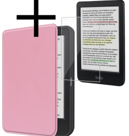 NoXx NoXx Kobo Clara Colour Hoesje Met Screenprotector - Roze