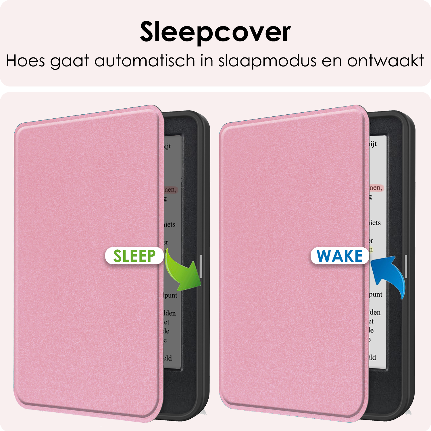 NoXx NoXx Kobo Clara Colour Hoesje Met Screenprotector - Roze