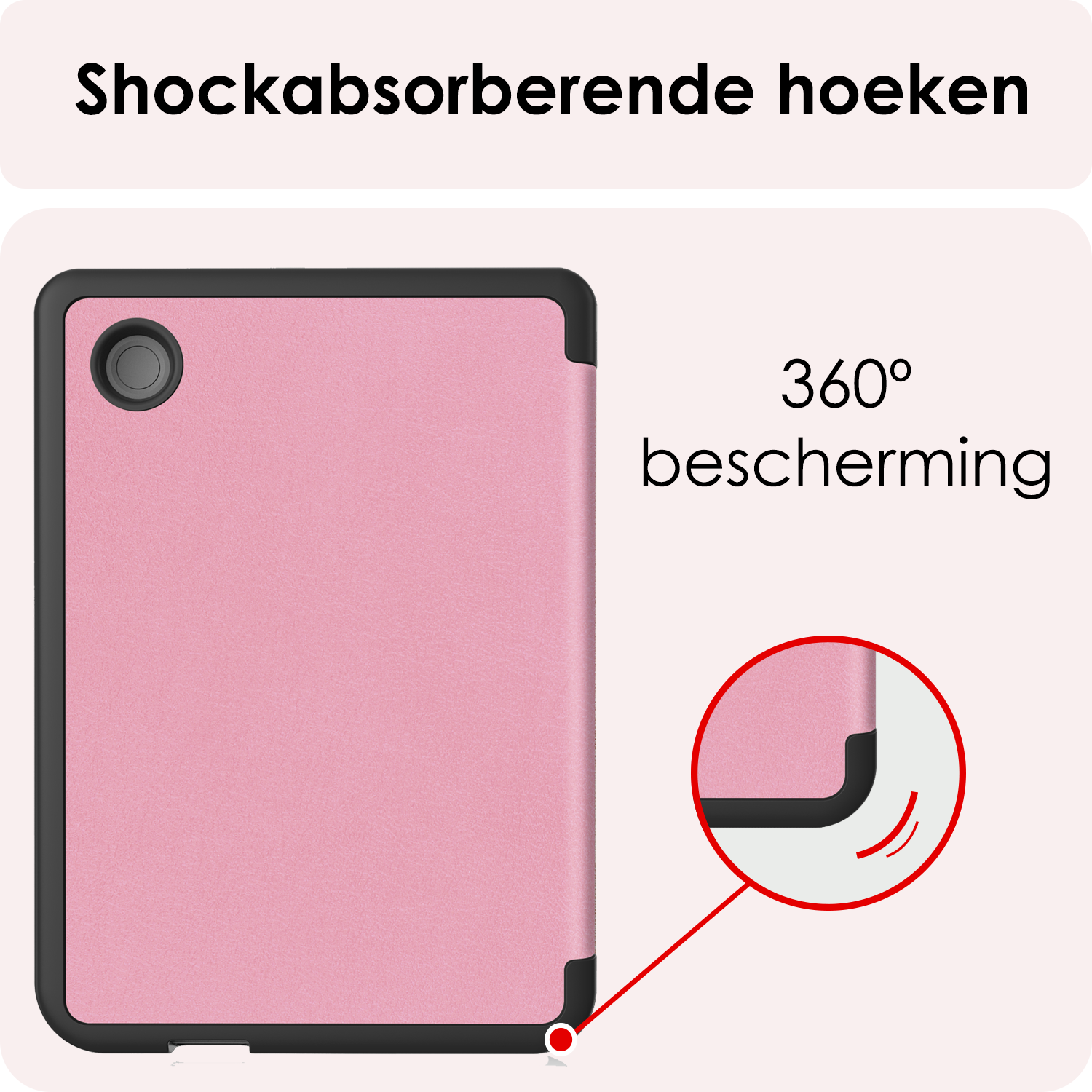 NoXx NoXx Kobo Clara Colour Hoesje Met Screenprotector - Roze