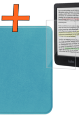 Nomfy Nomfy Kobo Clara Colour Hoesje Met Screenprotector - Turquoise
